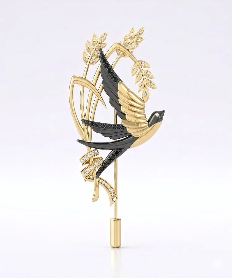 Penza Swallow Brooch